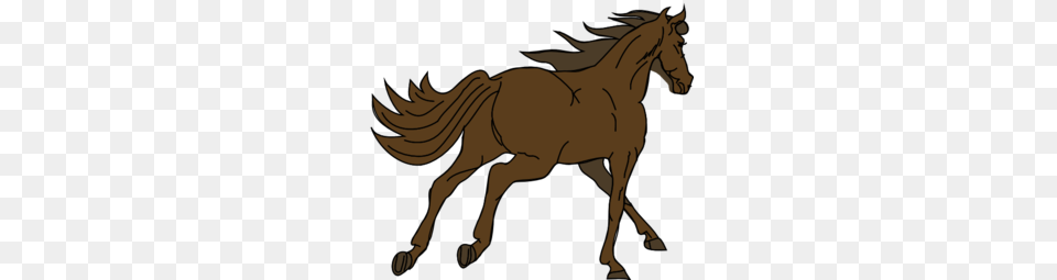 Running Brown Horse Clip Art, Animal, Colt Horse, Mammal, Person Free Transparent Png