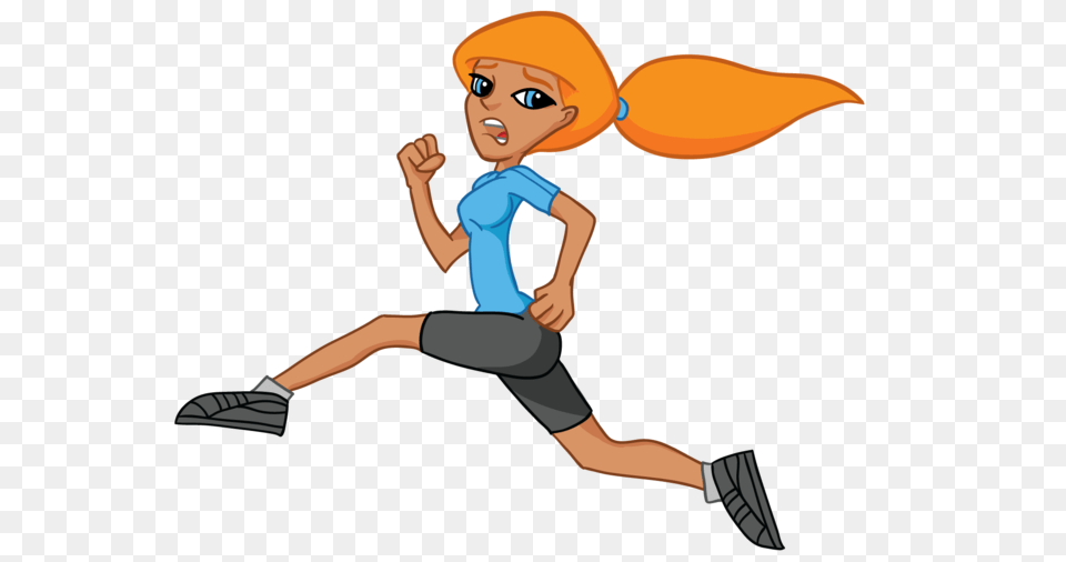 Running Cartoon, Person, Face, Head Png Image