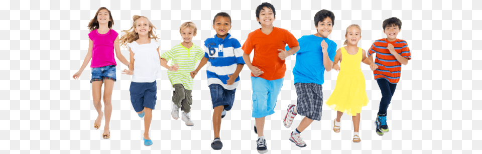 Running Children Freeuse Library Children Running, T-shirt, Clothing, Shorts, Pants Free Transparent Png