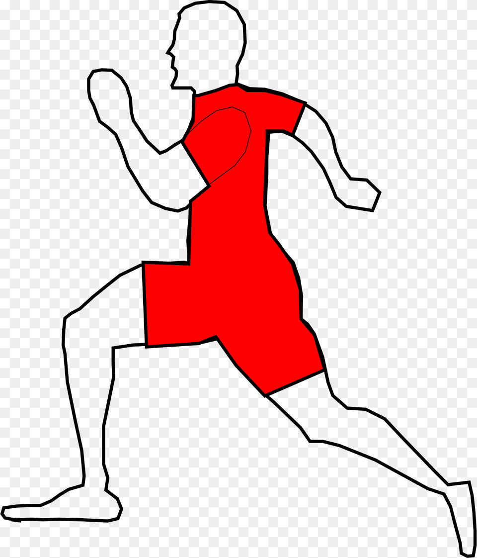 Running Clipart, Person, Fitness, Sport, Warrior Yoga Pose Png Image