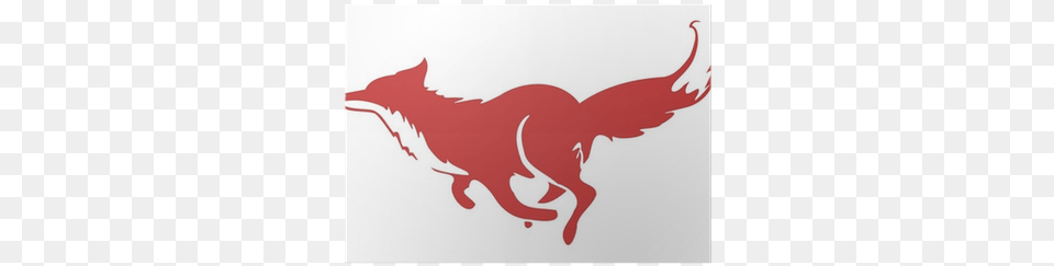 Running Fox Silhouette, Animal, Fish, Sea Life, Shark Free Png