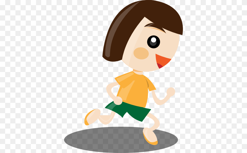 Running Girl Large Size, Toy, Doll, Baby, Person Free Png Download