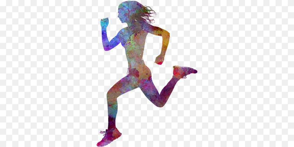 Running Girl Silhouette Transparent, Adult, Male, Man, Person Free Png Download