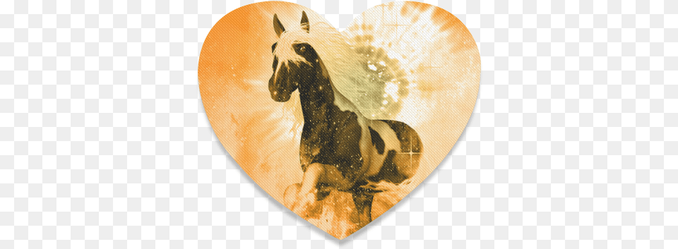 Running Horse Heart Coaster Stallion, Animal, Reptile, Snake, Mammal Free Png Download