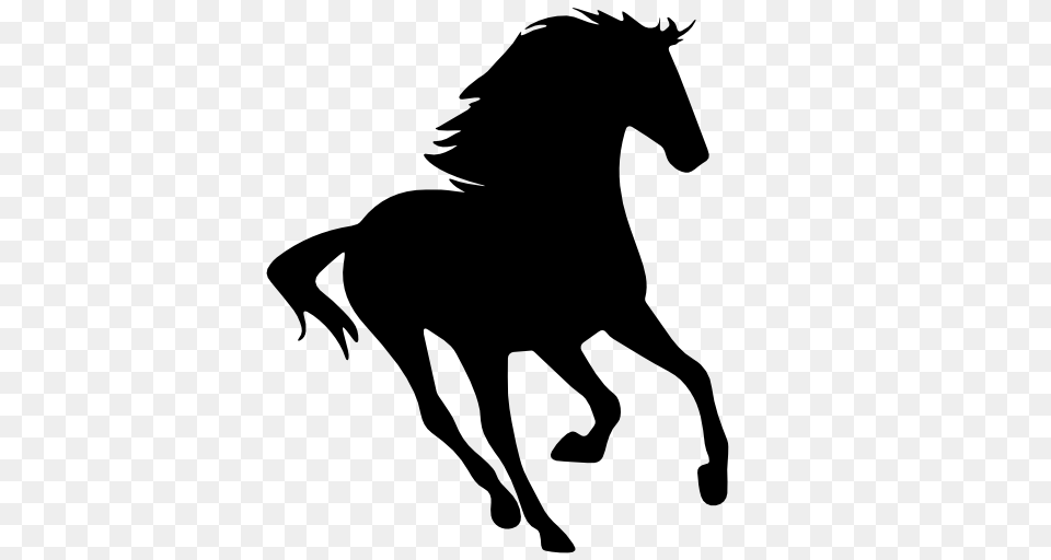 Running Horse Silhouette Vector, Animal, Mammal, Stencil Free Transparent Png