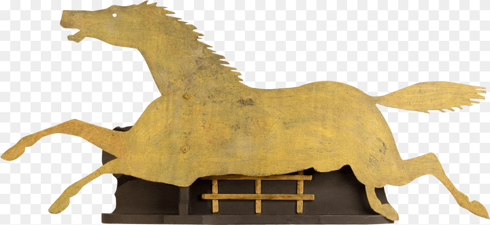 Running Horse Silhouette Weathervane Statue, Bronze, Art, Animal, Dinosaur Free Transparent Png