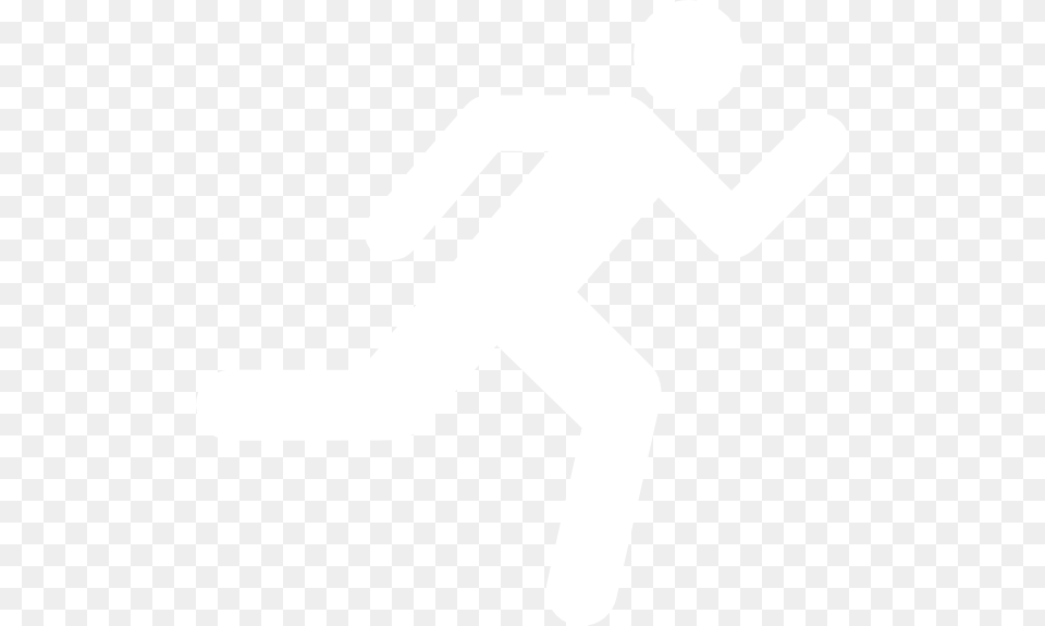 Running Icon White, Cutlery Png Image