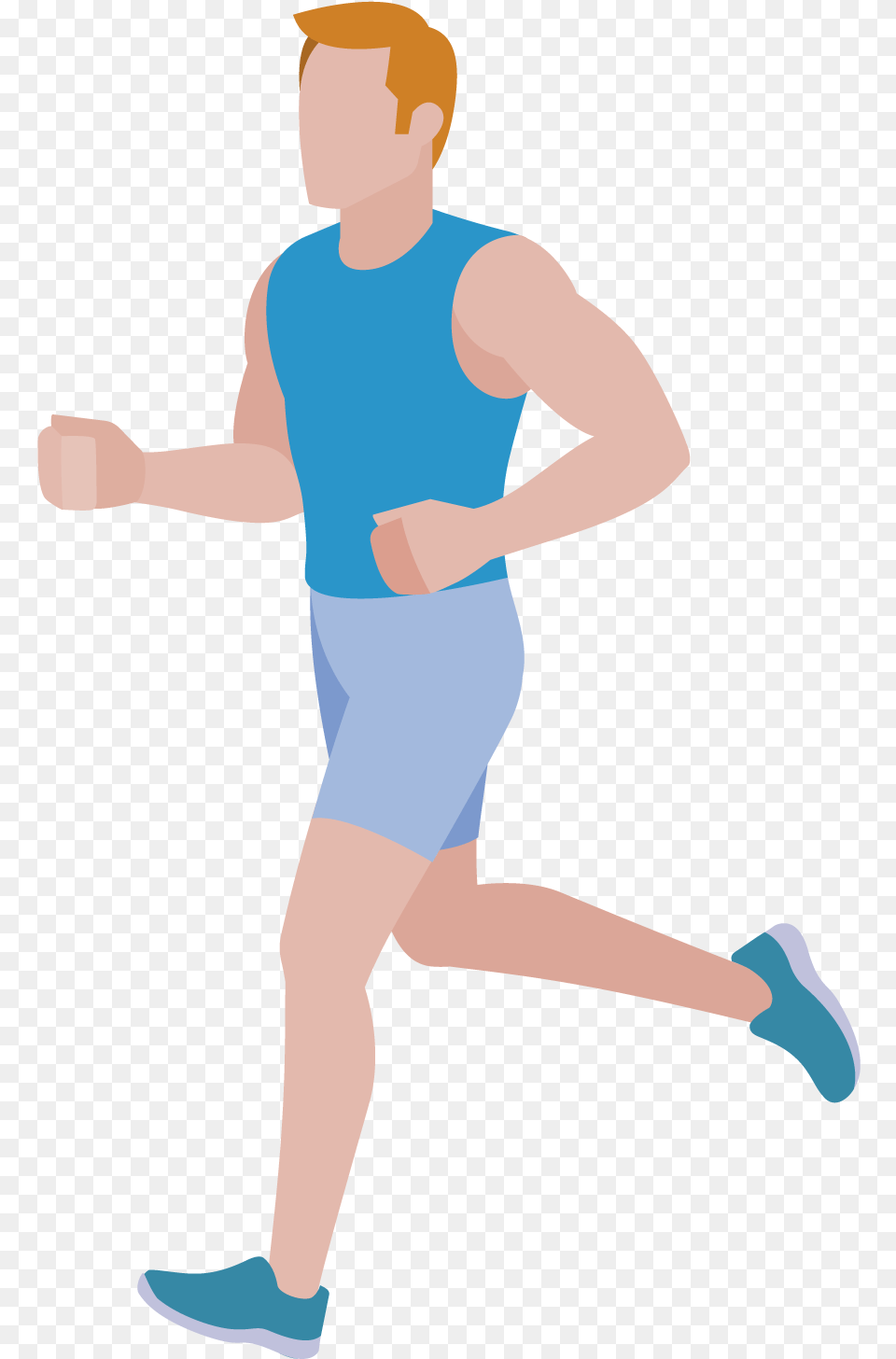 Running Legs Cartoon Man Running, Adult, Person, Male, Head Png