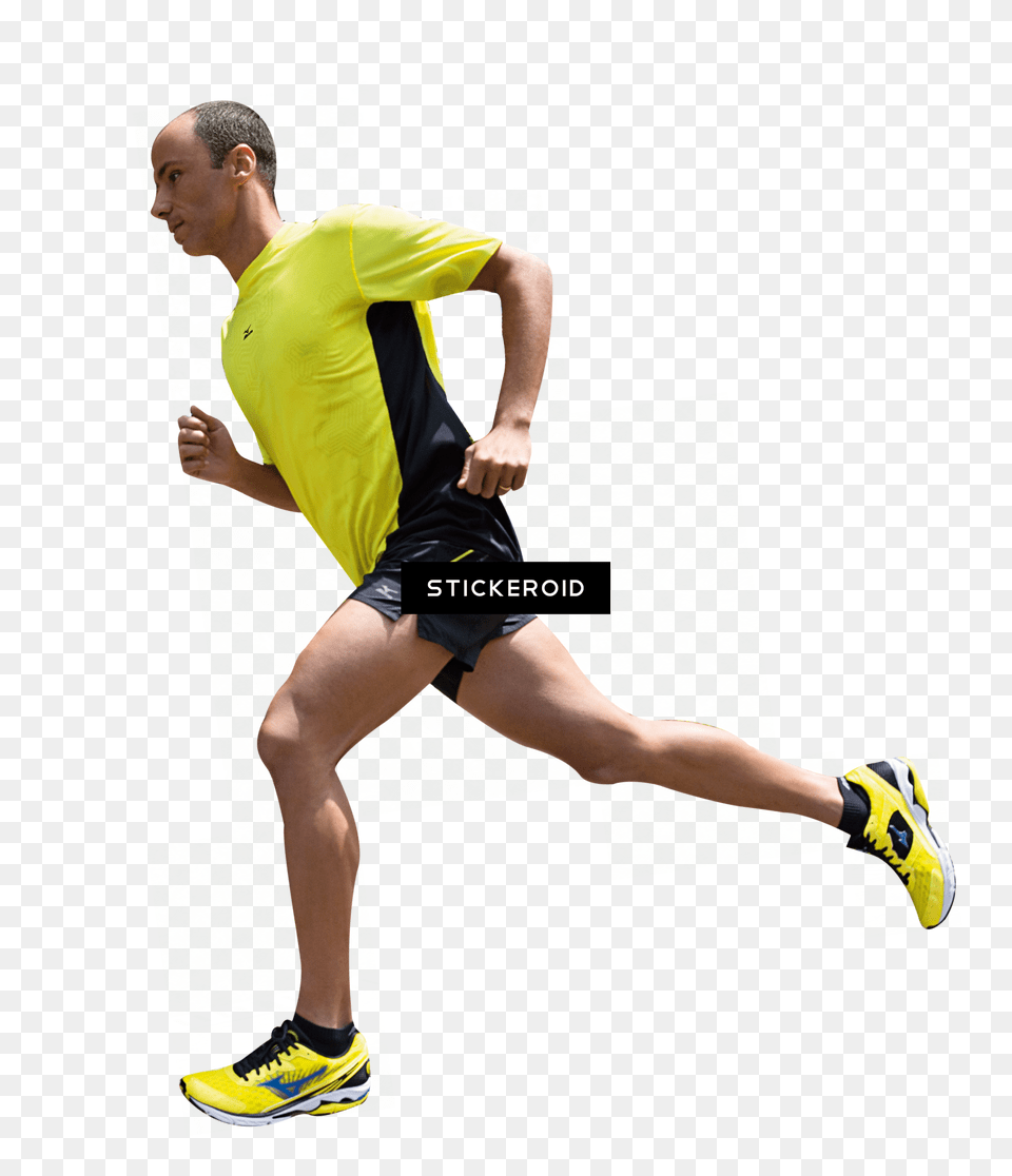 Running Man, Sneaker, Clothing, Shorts, Footwear Png Image