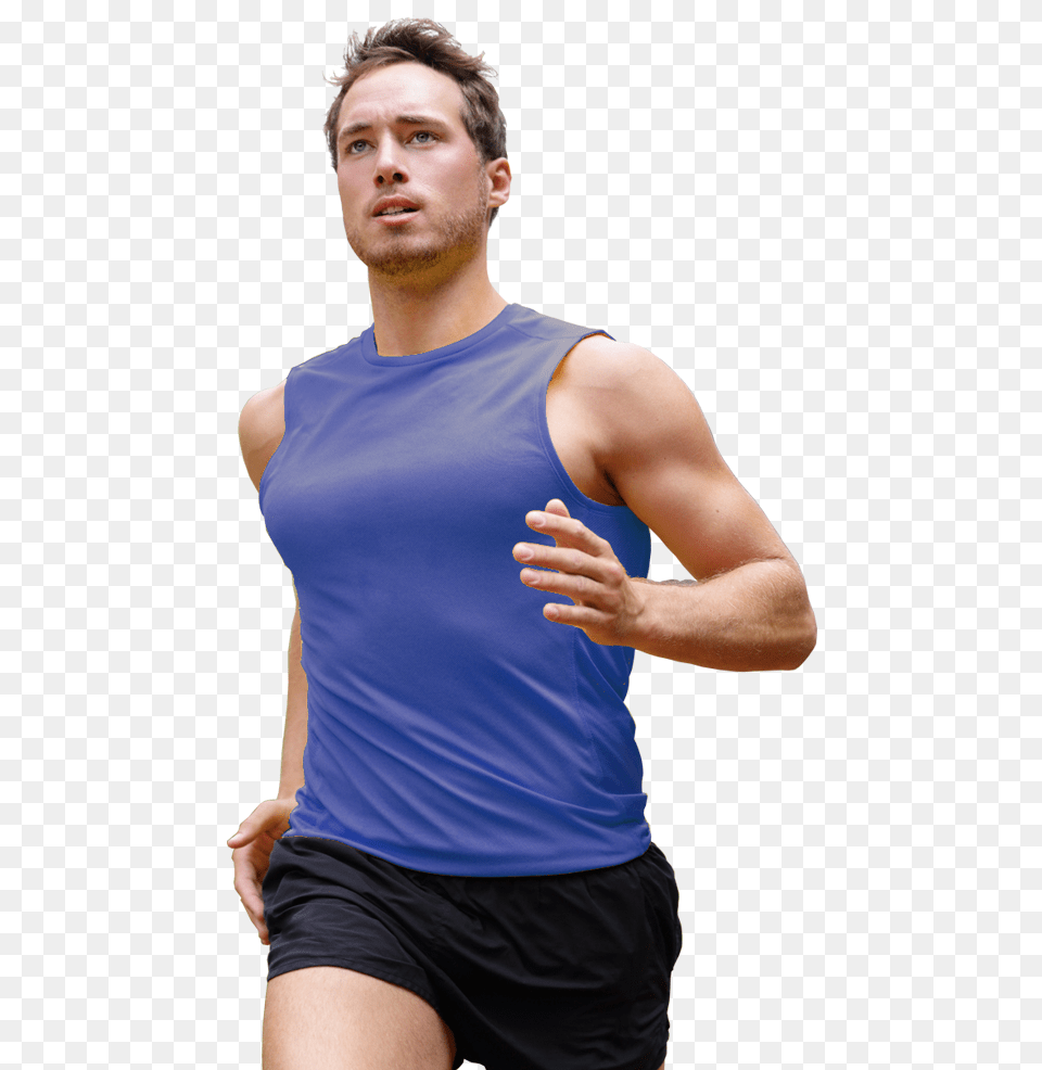 Running Man, Adult, Person, Male, Undershirt Png Image