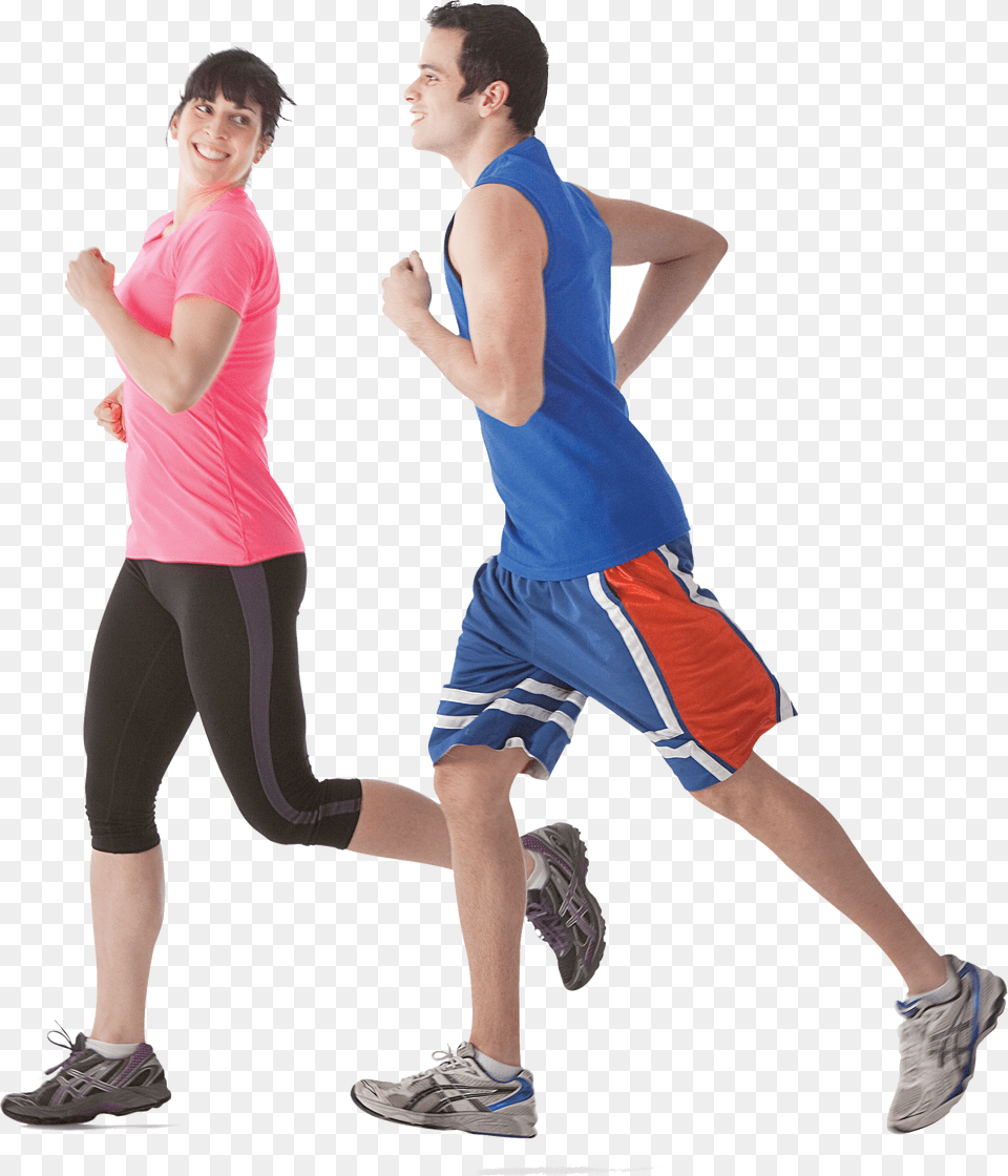 Running Man And Women Image People Jogging, Shoe, Clothing, Footwear, Adult Png