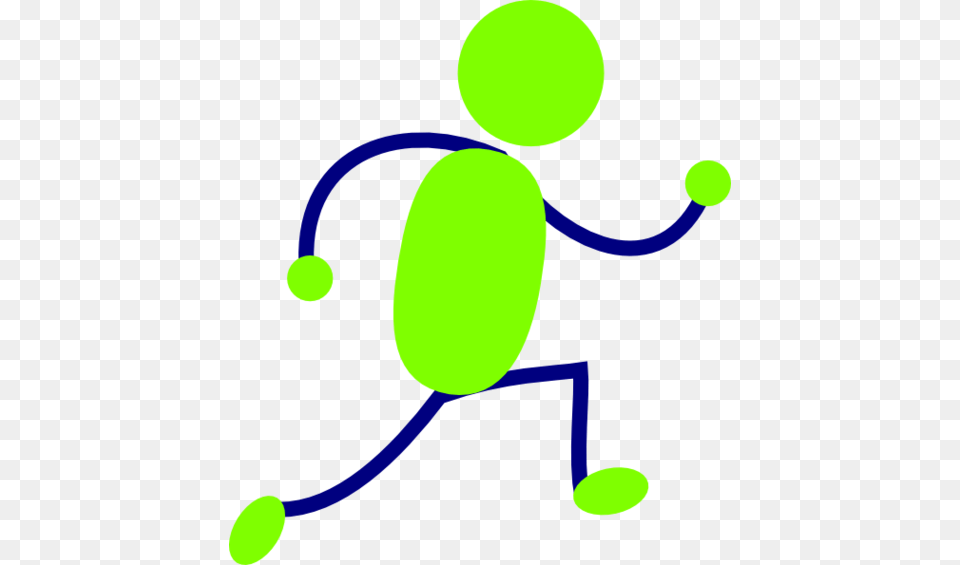 Running Man Clipart Blue Png