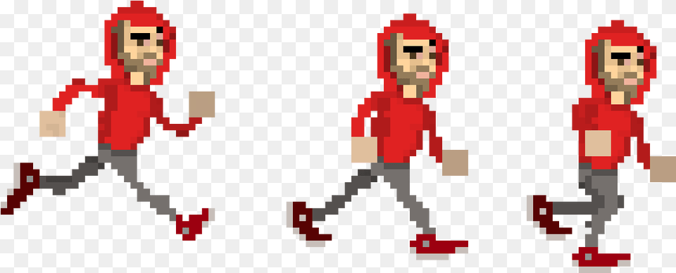 Running Man Pixel Art, Person, Ball, Clothing, Handball Png Image