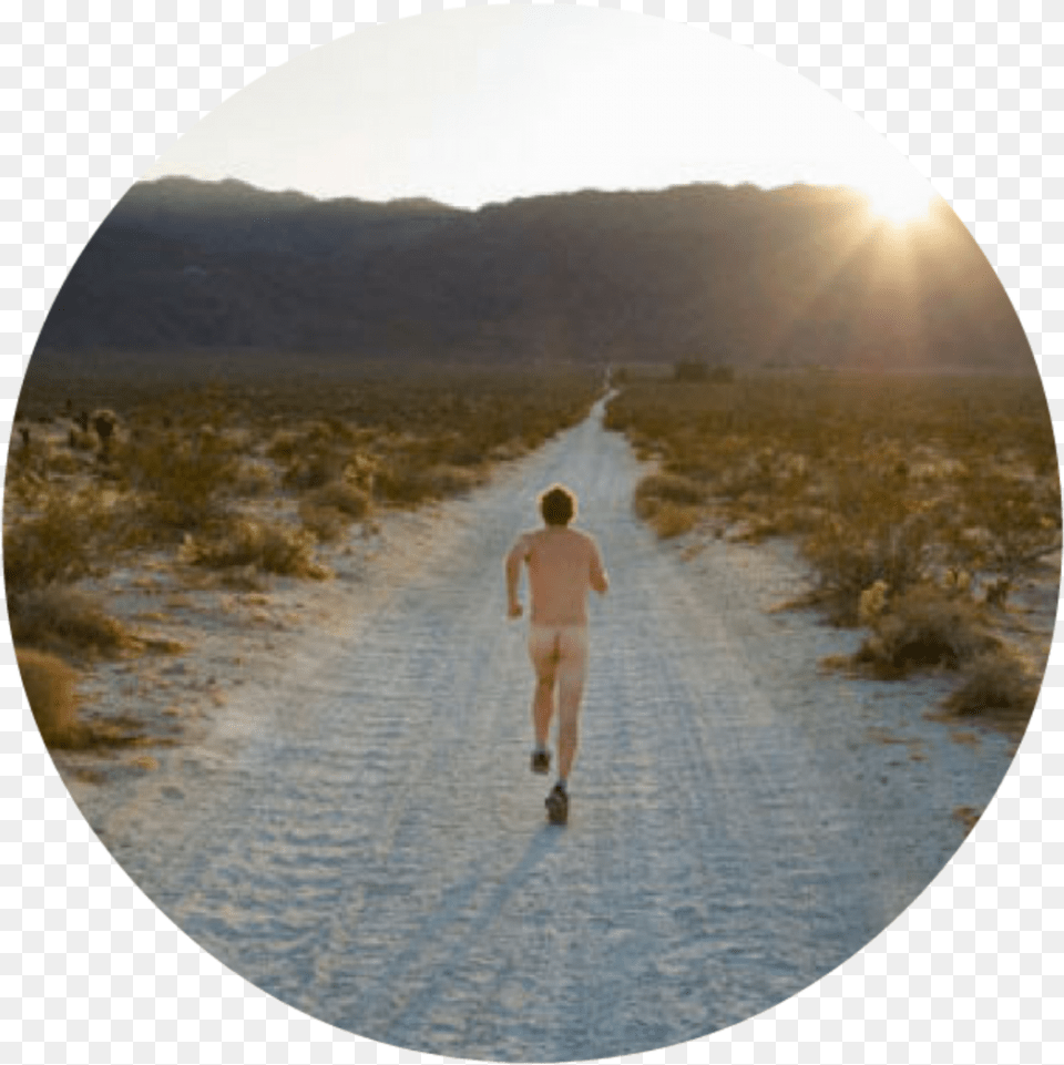 Running Naked Naked Running In Desert, Person, Photography, Walking, Adult Png