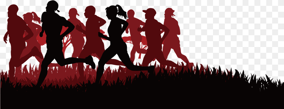 Running Olympic Sports Golf Fun Run Silhouette, People, Person, Adult, Male Free Png