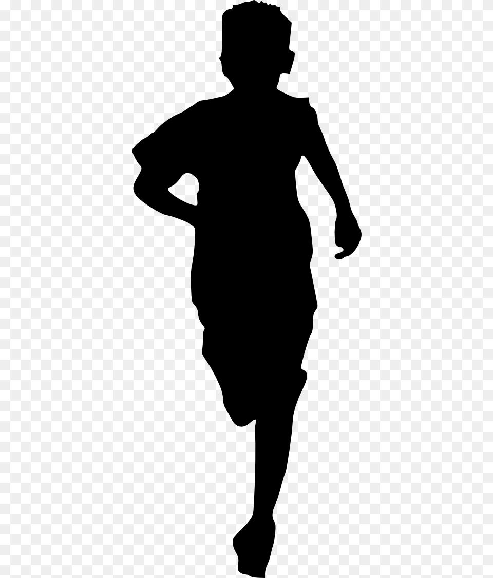 Running Person Silhouette, Adult, Male, Man, Stencil Png Image