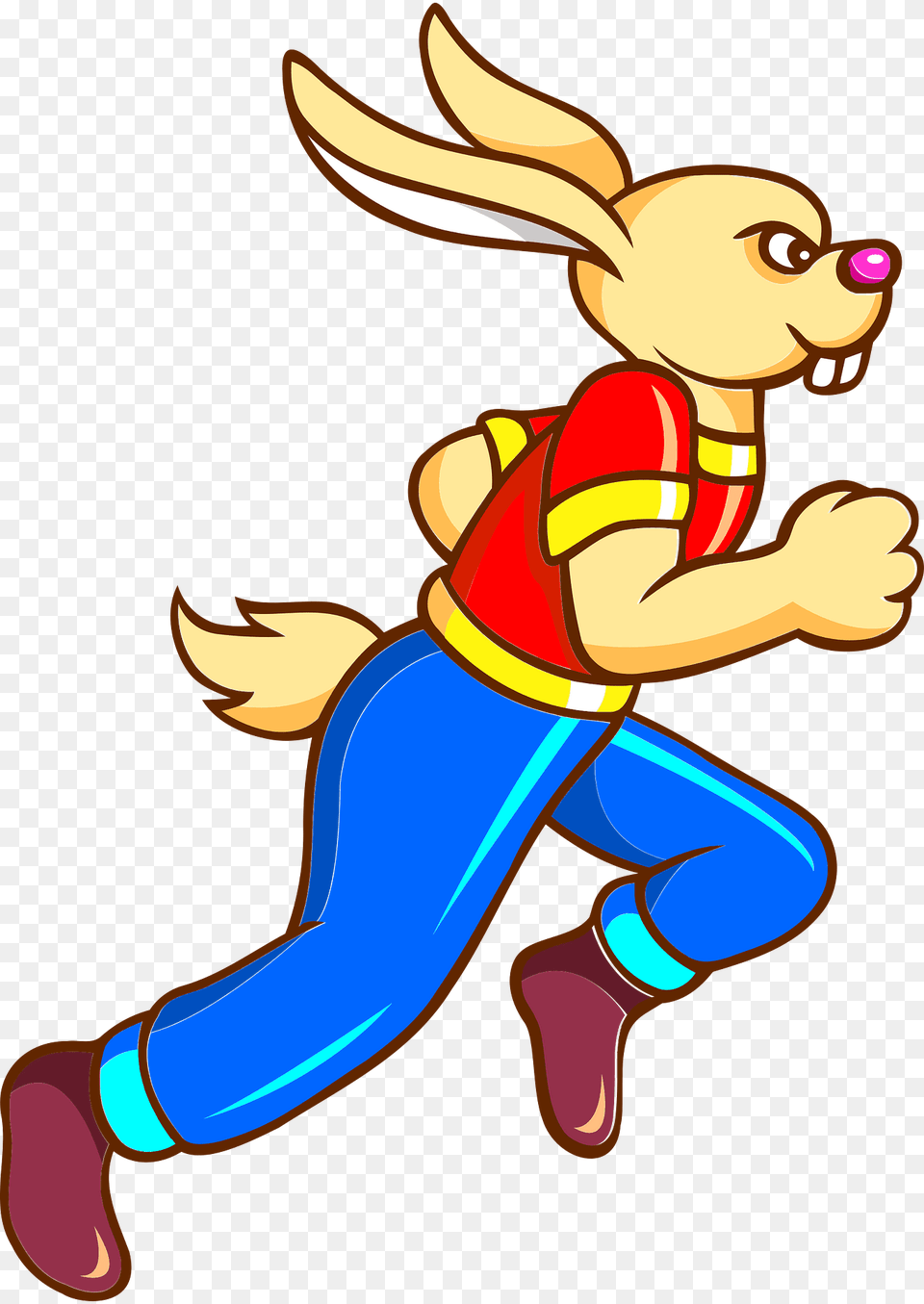 Running Rabbit Clipart, Cartoon, Face, Head, Person Free Transparent Png