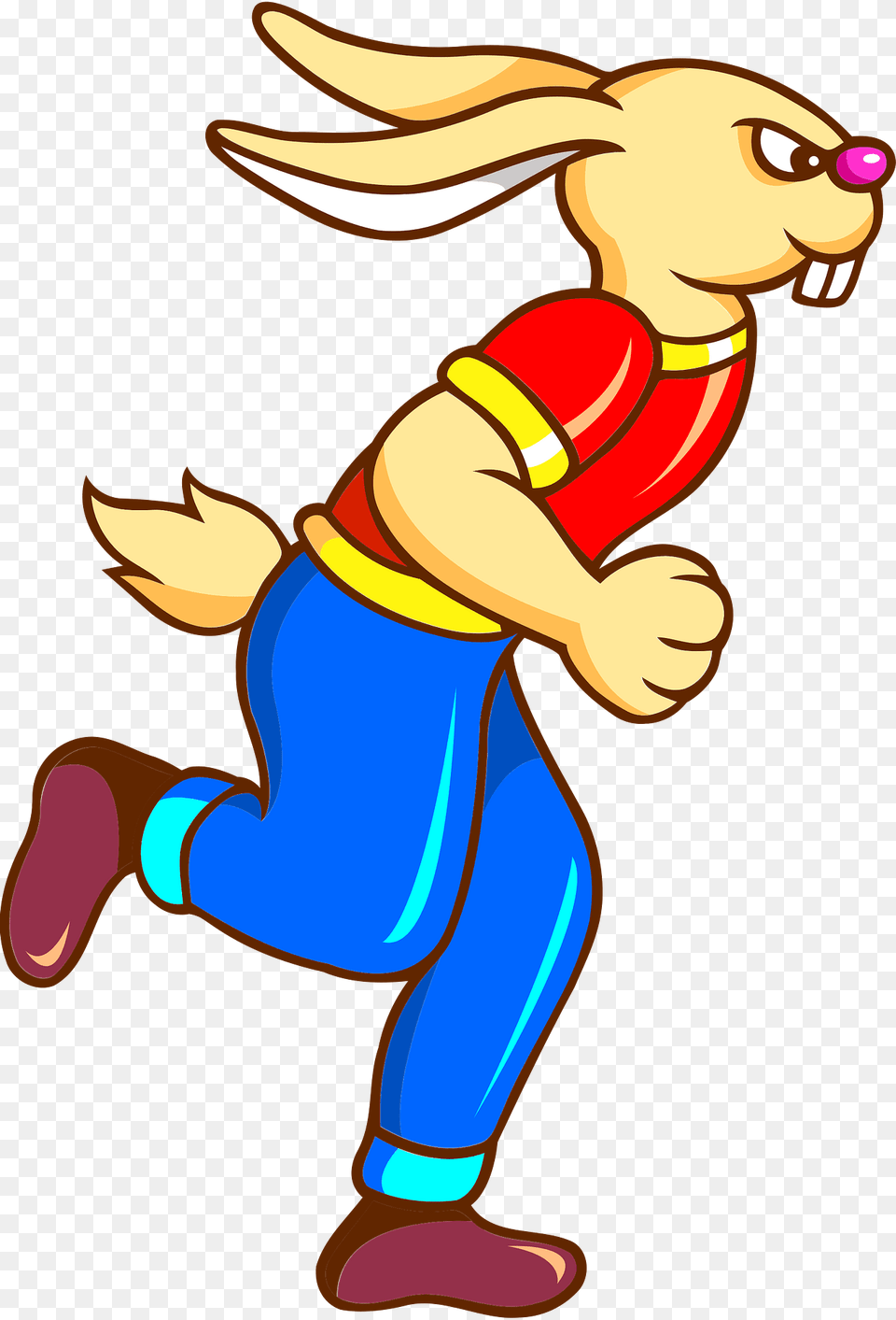 Running Rabbit Clipart, Cartoon, Dynamite, Weapon Free Png