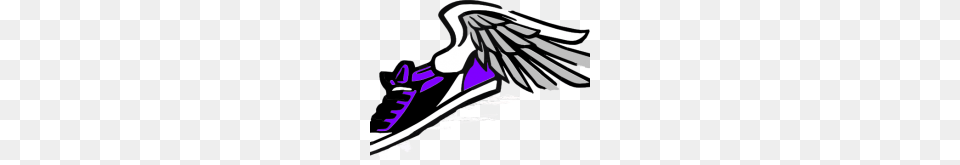 Running Shoe Clip Art Clip Art Running Shoes Running Shoe Print, Animal, Bird, Vulture, Clothing Png