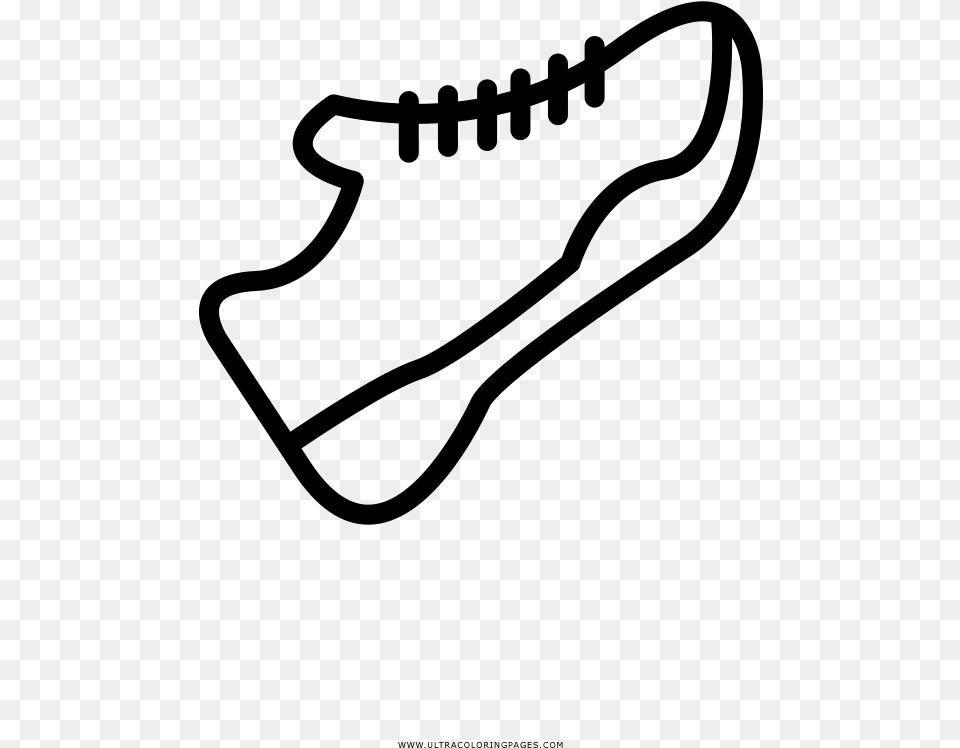 Running Shoes Coloring, Gray Free Png