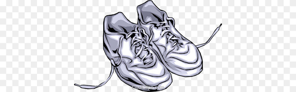 Running Shoes Royalty Vector Clip Art Illustration, Clothing, Footwear, Shoe, Sneaker Free Png Download