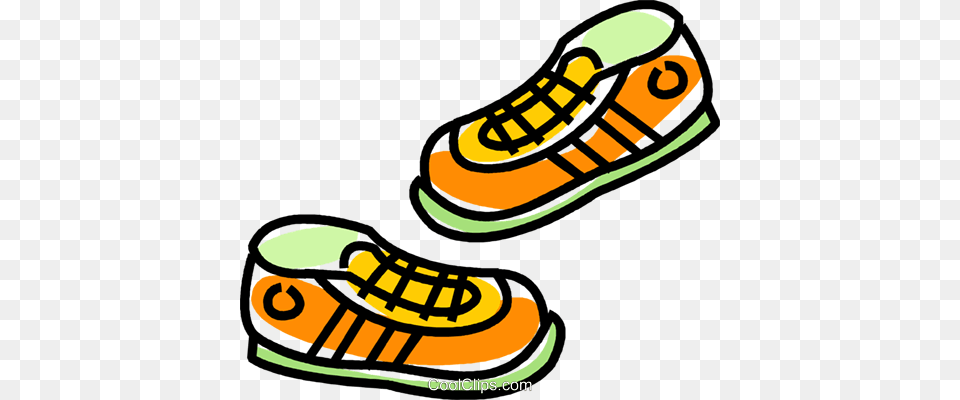 Running Shoes Royalty Vector Clip Art Illustration, Clothing, Footwear, Shoe, Sneaker Free Png