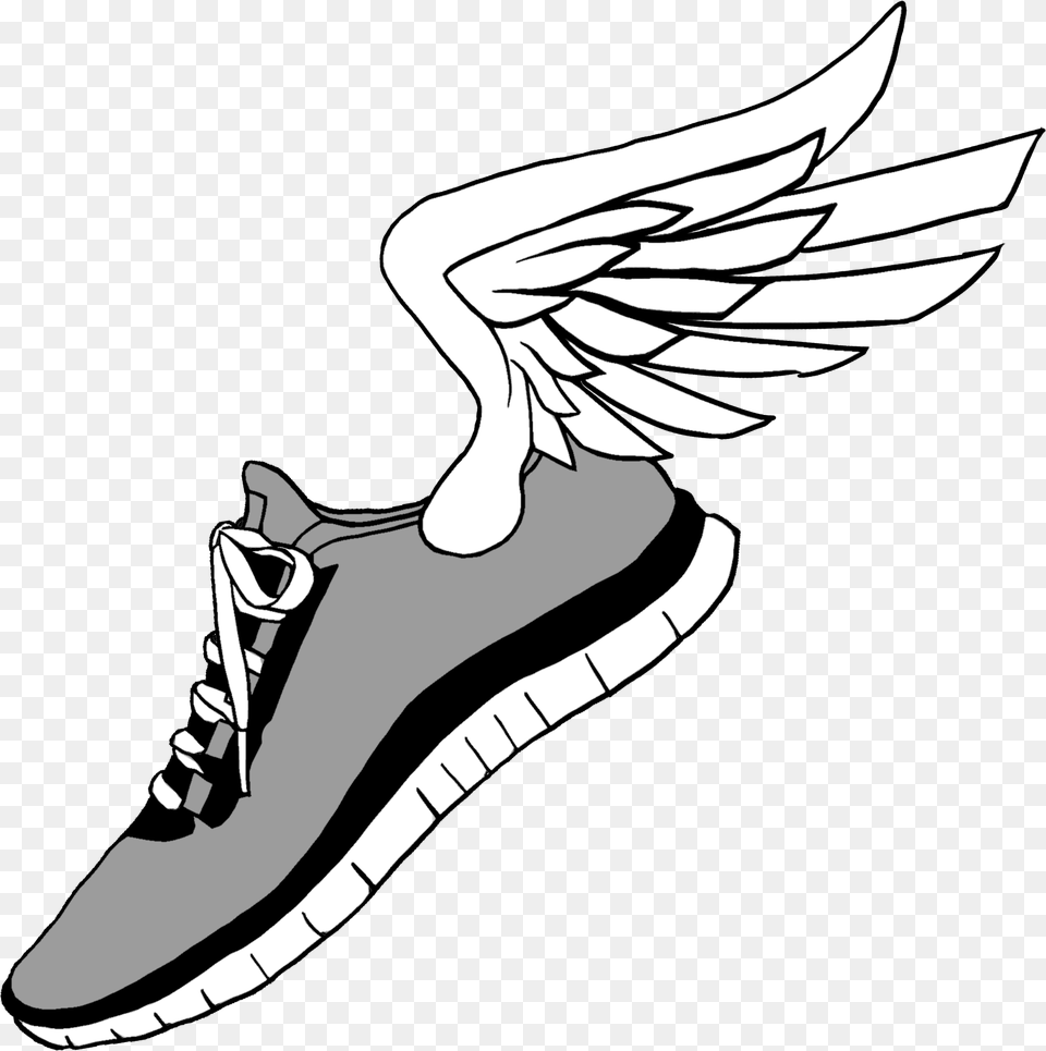 Running Shoes With Wings, Clothing, Footwear, Shoe, Adult Png Image