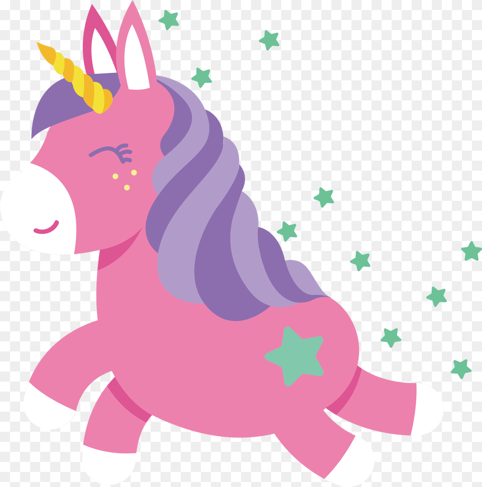 Running Unicorn Image Pink Unicorn No Background, Baby, Person Free Png