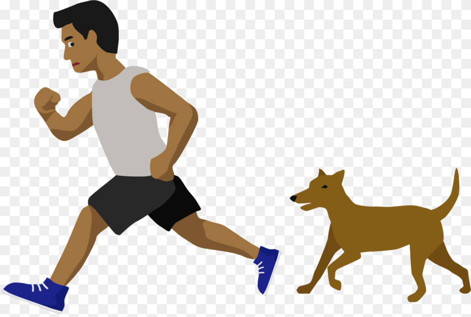 Runningfromdog Human Skin Color, Adult, Person, Man, Male Free Png Download
