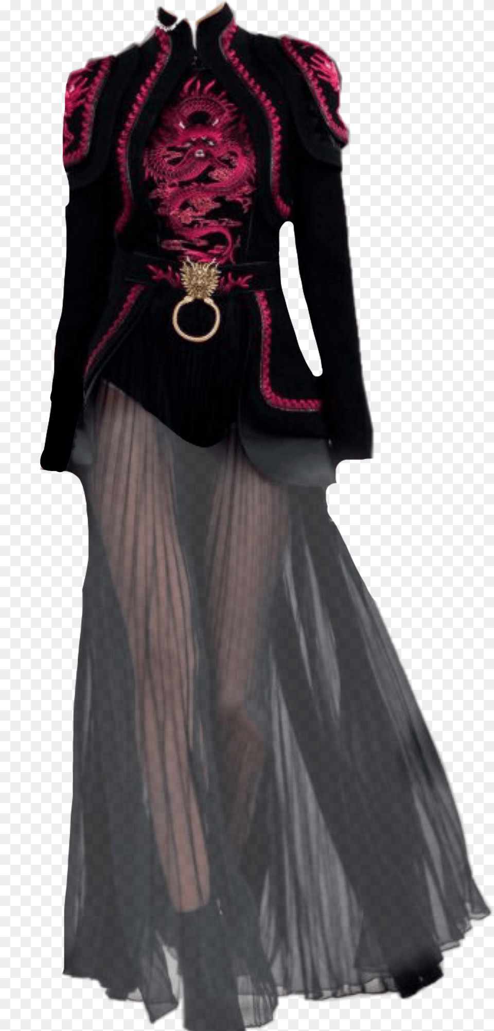 Runway Model Dress Outfit Dragon Pngfreetoedit Halloween Costume, Long Sleeve, Person, Sleeve, Fashion Png Image