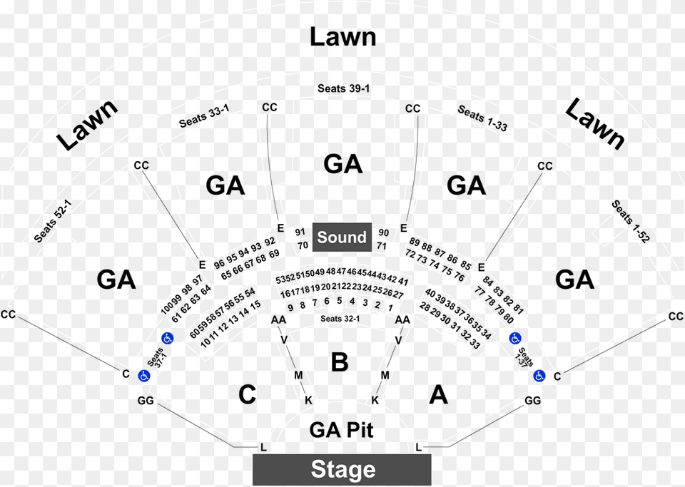 Ruoff Music Center Seating Chart, Cad Diagram, Diagram, Device, Grass Free Transparent Png