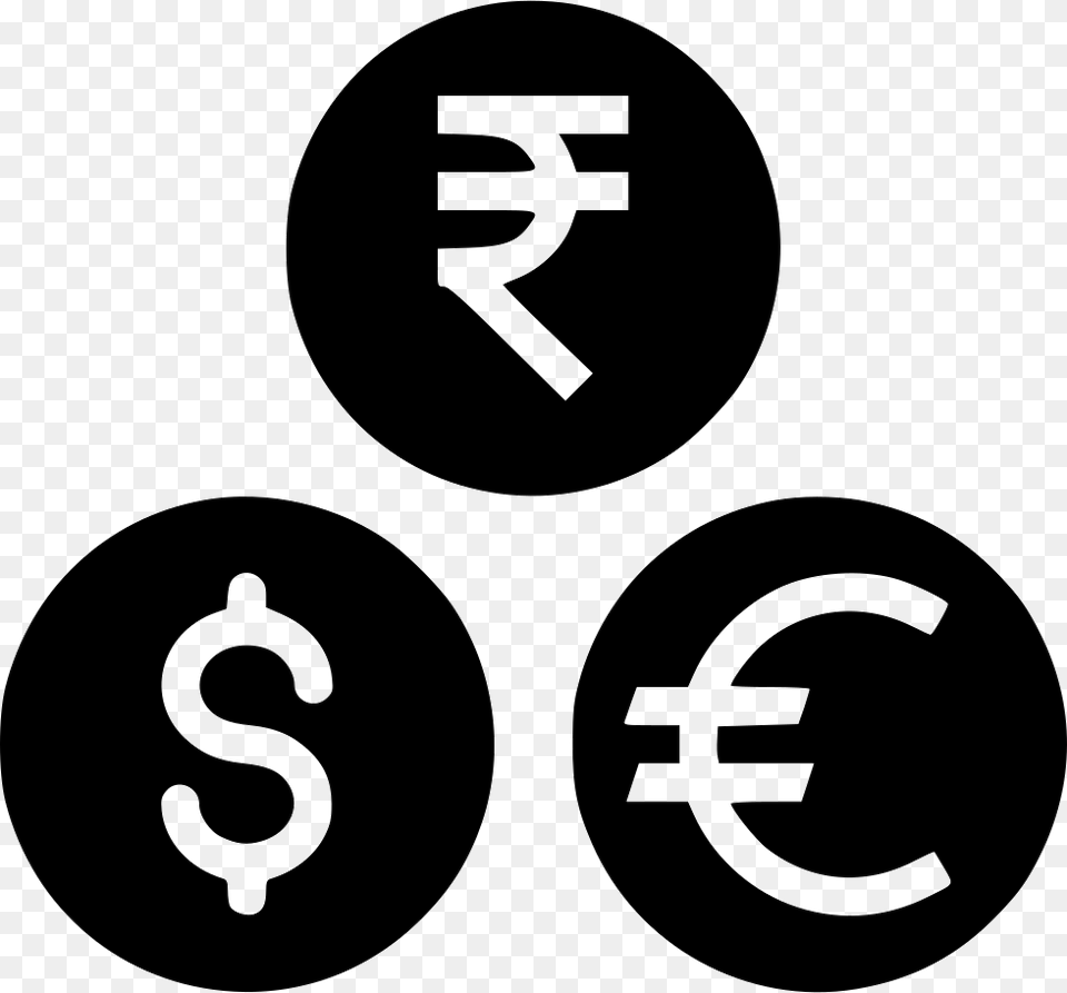 Rupee Dollar Euro Symbol, Number, Text Png