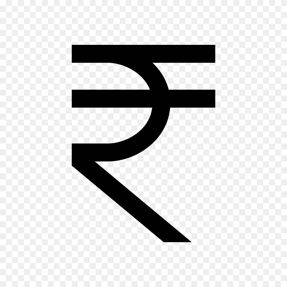 Rupee Icon, Gray Free Transparent Png