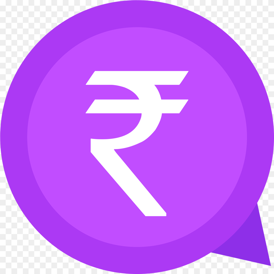 Rupee Icon Indian Rupee Symbol Blue, Purple, Text, Number Free Png Download