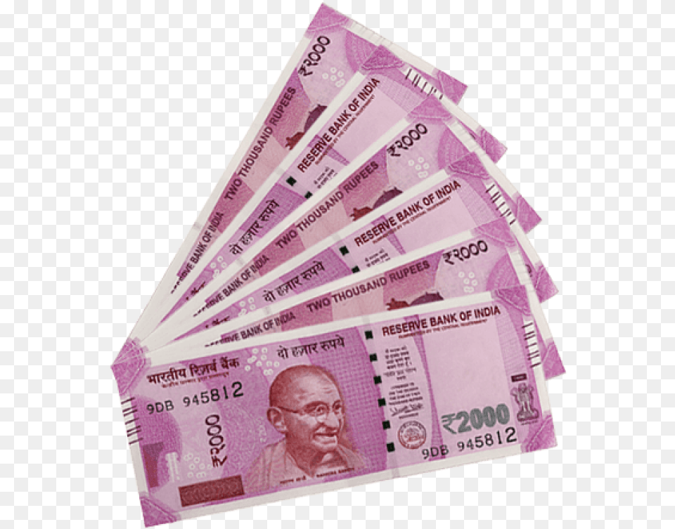 Rupee Images Transparent New Indian 2000 Rupee Note Currency Design Wallet, Text, Money, Document, Id Cards Png Image