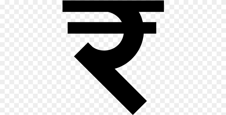 Rupee Symbol White, Gray Png Image