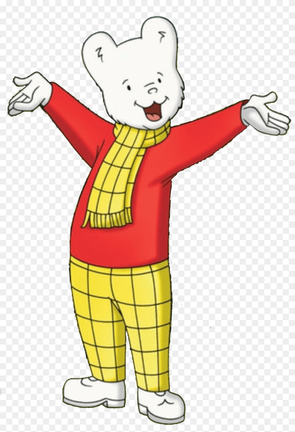 Rupert Bear, Person, Performer, Clothing, Footwear Free Png