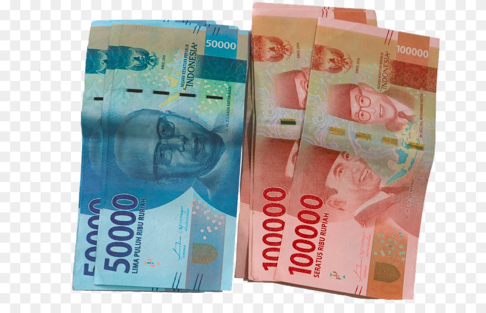 Rupiah Bills Money Wealth Rich Currency Finance Transparent Rupiah, Baby, Person, Face, Head Png Image