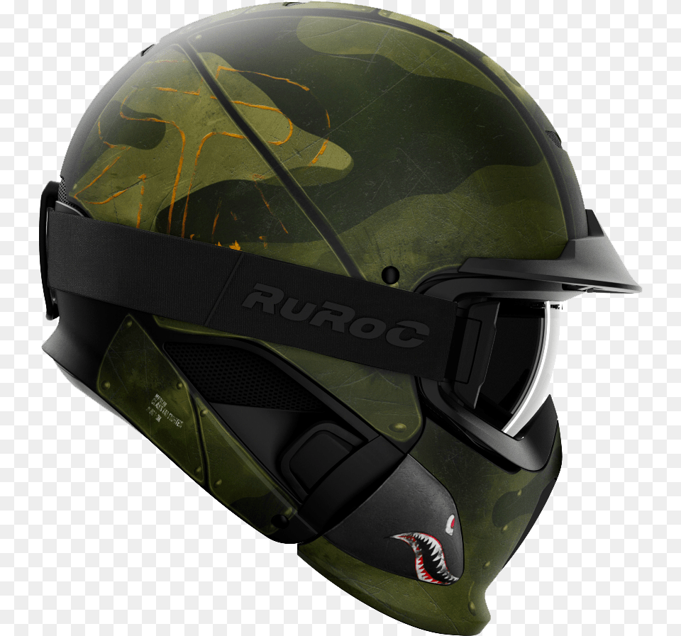 Ruroc Helmet While Riding Motorcycle Helmet, Crash Helmet Free Png Download