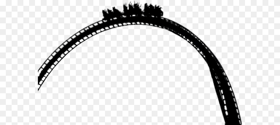 Rusa Blanco Y Negro Black And White Roller Coaster, Arch, Architecture Free Png