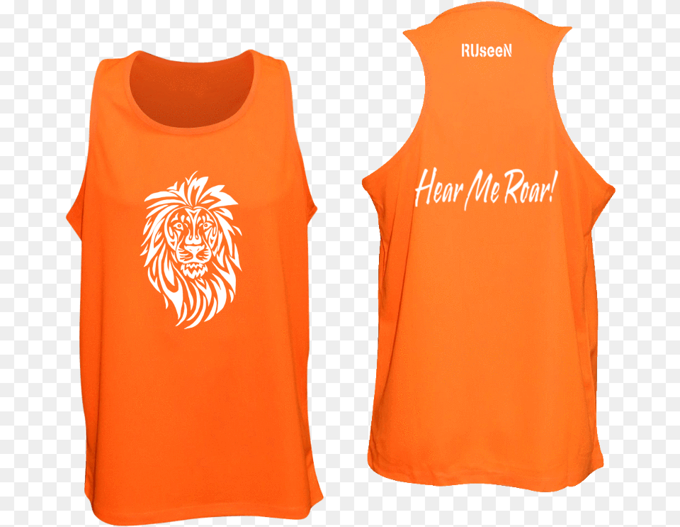 Ruseen Reflective Apparel Sleeveless Shirt Front Back, Person, Bib Png Image