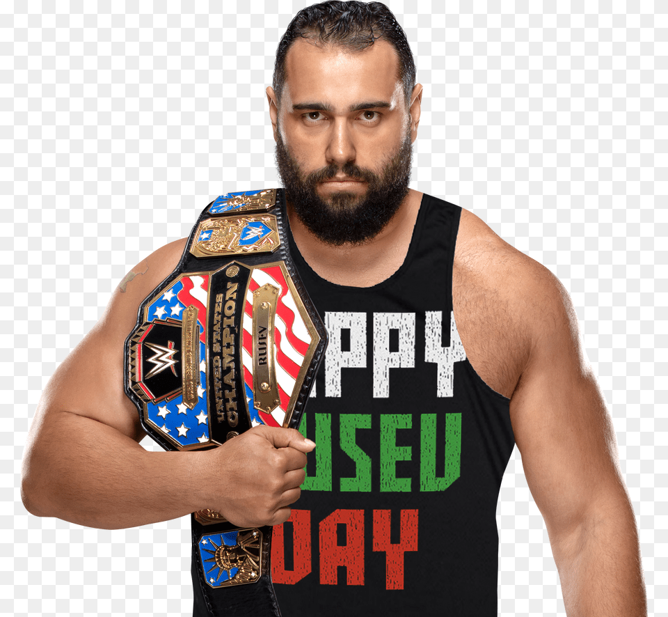 Rusev New Us Champ Happy Rusev Day Rusev Us Champion, Vest, Clothing, Adult, Person Free Png