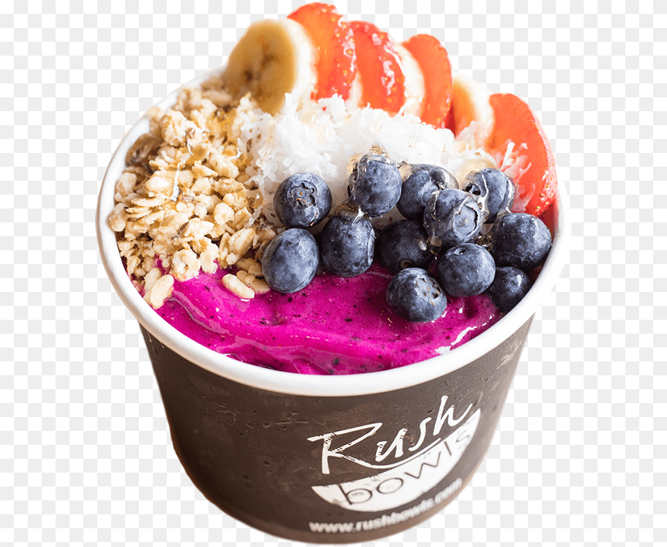 Rush Bowls Power Bowl, Berry, Plant, Fruit, Produce Free Png