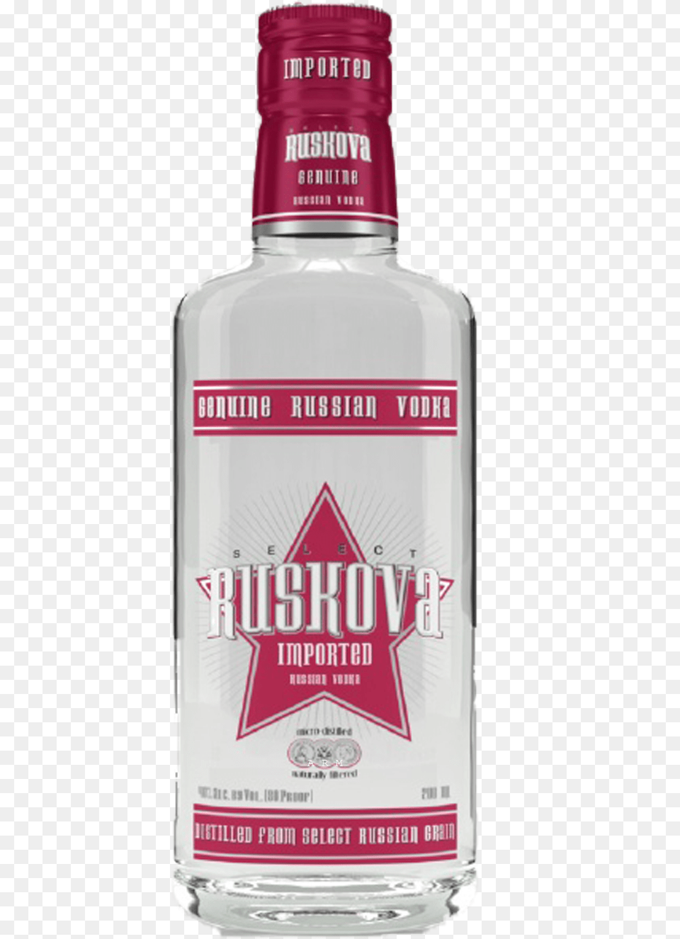 Ruskova Vodka 200 Ml, Alcohol, Beverage, Gin, Liquor Free Transparent Png