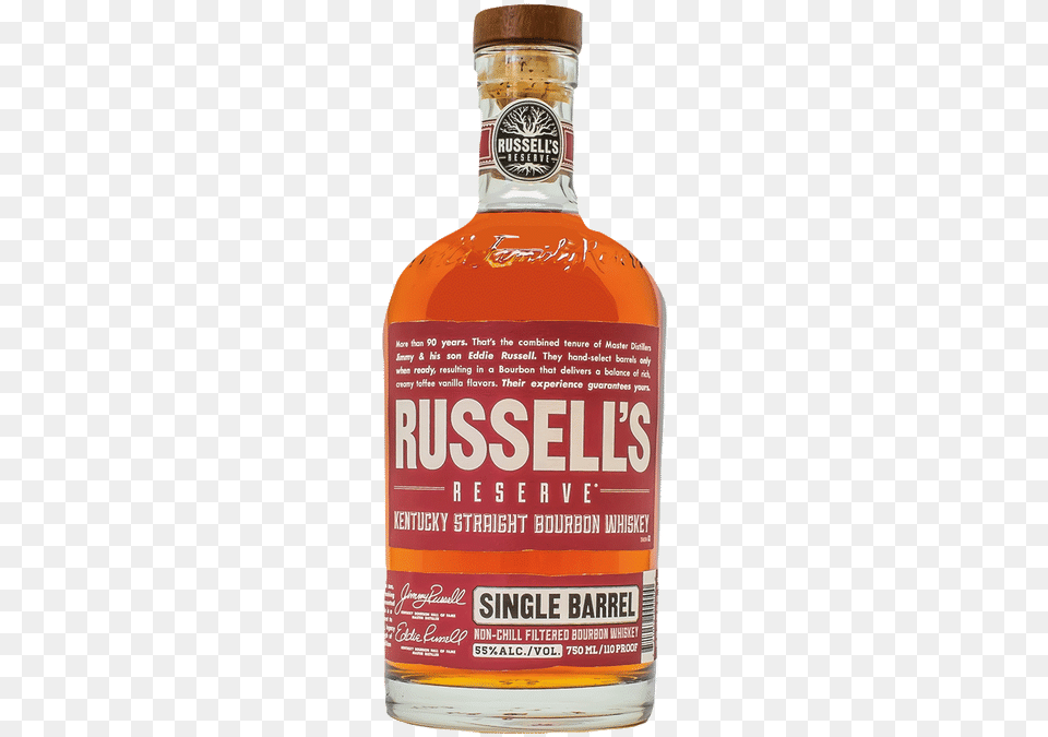 Russell S Reserve Single Barrel Barrel Select Bourbon Russell39s Reserve Single Barrel Bourbon, Alcohol, Beverage, Liquor, Food Png Image