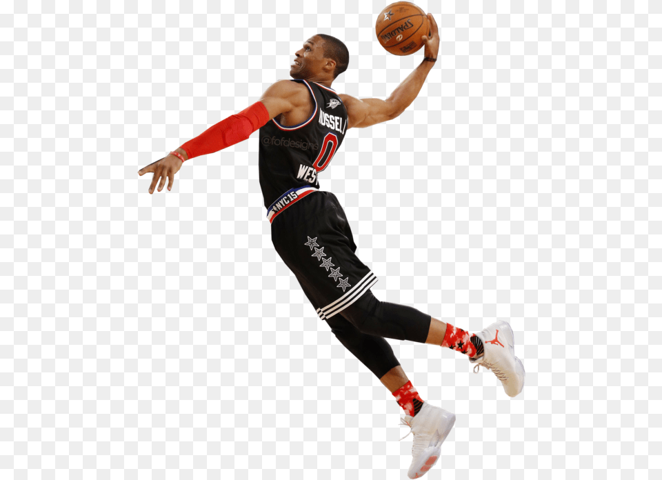 Russell Westbrook Dunk Russell Westbrook, Ball, Basketball, Basketball (ball), Sport Free Png