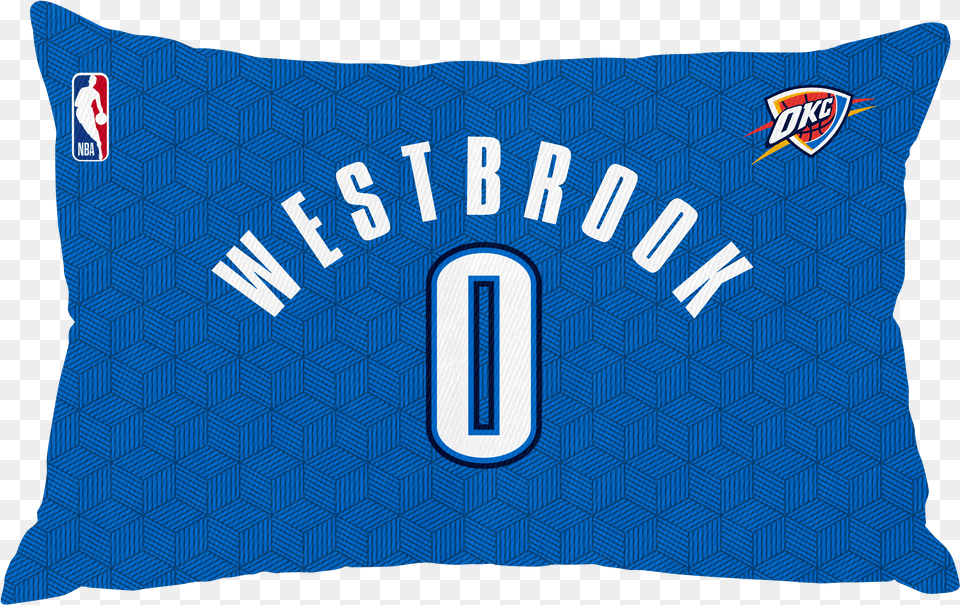 Russell Westbrook Pillow Case Number Okc Thunder Pillow Transparent, Cushion, Home Decor Png