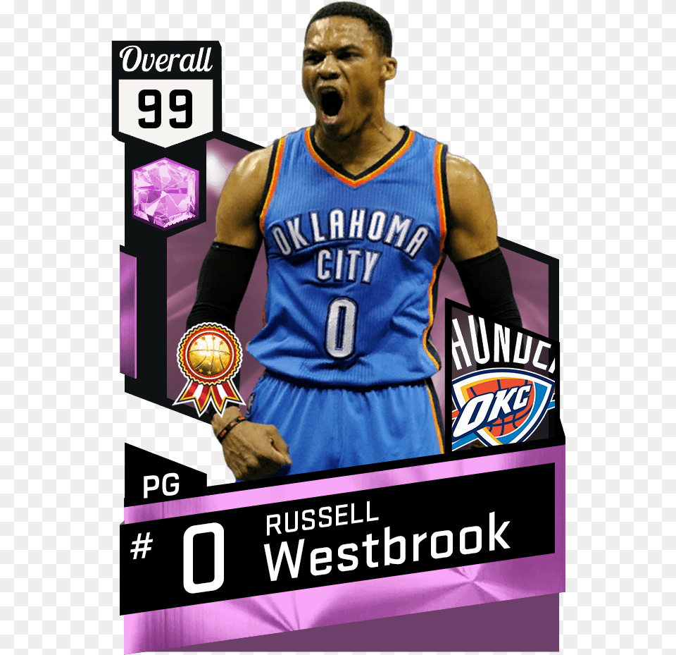 Russell Westbrook Pink Diamond Russell Westbrook, Adult, Person, Man, Male Free Png