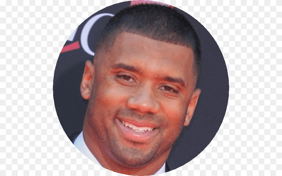 Russellwilson Green Circle, Smile, Face, Happy, Head Free Png Download