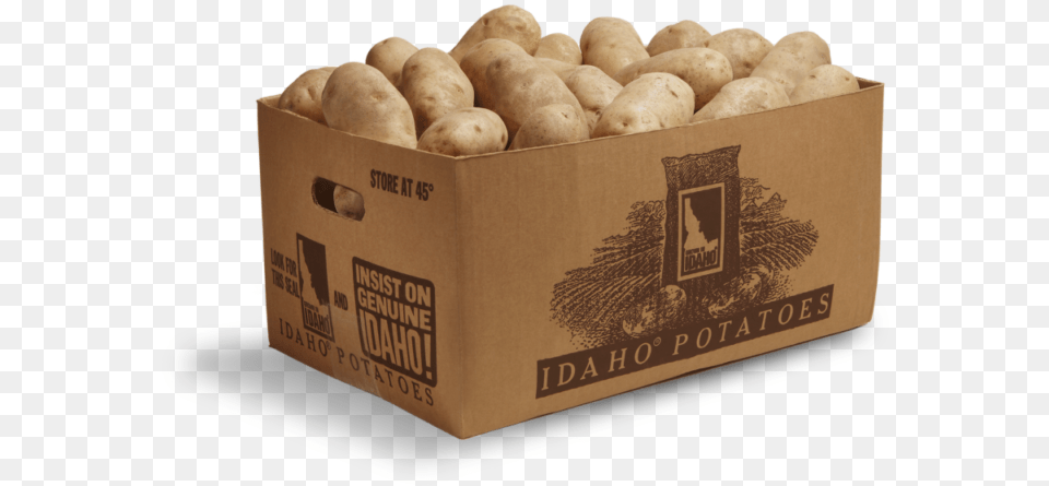 Russet Burbank Potato, Box, Food, Plant, Produce Png